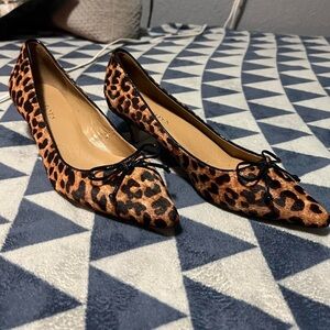 Talbot’s Leopard Print Women's Shoes with Black Accents